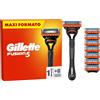 Gillette Fusion Rasoio Barba Manuale + 8 Lamette Gillette Fusion 5