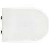 CW SEDILE WC PER FALERI VASO H2O FILO MURO FORMA 7- Bianco - Cerniere C espansio...
