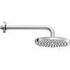 BOSSINI Braccio con Soffione Tondo Ottone Cromato Oki Ø 200 Monogetto Bossini