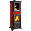 Nordica Stufa legna 7,3kW GEMMA FORNO .165 Bordeaux 5 stelle