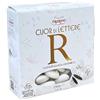Subitodisponibile Confetti CRISPO a forma di Cuore con STAMPA Lettera 'R' 250 gr Bianco. 1CKJ