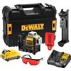 Dewalt livella laser 3 linee 360° raggio rosso 12V DCE089D1R-QW