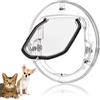 Gattaiola per Vetro Porta Basculante per Gatti E Cani Grande Porta Gattaiola per