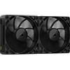 CORSAIR iCUE LINK RX140 MAX 140mm PWM Ventaglio Spessos con iCUE LINK System Hub - Alta Pressione Statica - Polimero a Cristalli Liquidi - Cuscinetto Magnetico a Cupola - Pacchetto Doppio - Nero