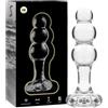 Nebula Plug Anale Luxury Graduato in Vetro Borosilicato 10.5 cm Tappo Nebula
