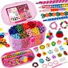 FunzBo Kit Braccialetti Fai da Te con 1000 Elastici in Cotone Morbido Set