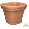 Senza marca,generico 6 PEZZI VASO QUADRATO ZEUS RESINA ANTIURTO COLOR IMPRUNETA CM.38 HL.33 PIANTE