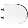 CW SEDILE WC PER POZZI GINORI VASO FAST RIMFREE FORMA 4- Bianco Cerniere C espan...