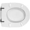 CW SEDILE WC PER POZZI GINORI IDEA PLUS FORMA 6- Bianco - Cerniere A passanti- C...