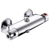 EURORAMA Rubinetto Miscelatore Termostatico Doccia Esterno 2 Uscite Euror Cromo