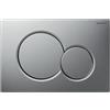 GEBERIT PLACCA 2 TASTI MODELLO SIGMA 01 CROMO SATINATA GEBERIT