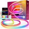 Beaeet Striscia LED Neon 3 metri LED Striscia Neon RGB+IC con Controllo App C...