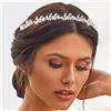 Zoestar Strass Cerchietto per capelli da sposa Cerchietti per capelli in cristal