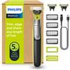 PHILIPS OneBlade QP2834/31 Regolabarba elettrico 360 autentico per viso e corpo 3 lame