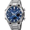 Casio Edifice Orologio Uomo Casio Edifice Sospensione Cronografo Bluetooth Solare Acciaio Blu