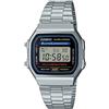 Casio Orologio Uomo Casio in Acciaio Vintage Iconic Multifunzione A168WA-1YES Argento