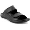 ENVAL SOFT SANDALO CIABATTE IN PELLE UOMO 1242100 NERO CON STRAPPO DAL 40 AL 45