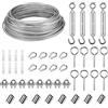 Vvhippo Set Di Sospensione Per Cavi In Acciaio Inossidabile, Rivestito con Tendicorda M5