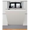 Whirlpool WSIC 3M27 Lavastoviglie slim da 45 cm 10 coperti classe A Sesto senso