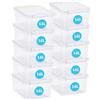 SmartStore - 10x Contenitore di plastica con coperchio 14L (40x30x18cm) |Cassett