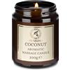 Does not apply Candela Da Massaggio Coco 100G - Candela Alla Cera Di Soia - Miscela Di Oli Di C