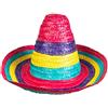 Boland 95475 - Ombrero Puebla per bambini, diametro 40 cm, cappello di paglia colorato, cappello, copricapo, feste per bambini, costume, carnevale, festa a tema
