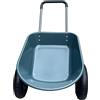 GarveeLife Carriola fino a 272 kg, carriola da giardino, 2 pneumatici con cerchione in metallo, carrello multifunzione per il trasporto, vasca in plastica