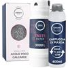 GROHE Blue Set di GROHE Filtro ai Carboni Attivi, eleva il Gusto dell'Acqua e rimuove le Sostanze che ne Alterano Odore e Sapore, Capacità Media 3000 l + Cartuccia Pulizia, per Sistemi Blue Home e Pro