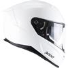 CGM Casco integrale, 361A AVENT FIBRA MONO Bianco, L