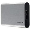 PNY Ssd Portatile Elite Silver USB 3.1 (480Gb), Grigio Brush