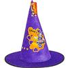 Ciao- Cappello Cono Strega per Bambini, Viola, One Size, 29007