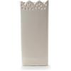 Martini Spa - Il Coccio - Umidificatore Classico con Ricamo in Ceramica, Colore Bianco, 20x3,5x8,5 cm, 435g, 1 unità