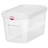 HENDI Contenitore Gastronorm GN 1/4 con coperchio HACCP, ermetico, resistenza termica -40°C a 100°C, 4,3L, 265x162x(H)150mm, polipropilene traslucido