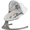 kk Kinderkraft Kinderkraft LUMI 2 Sdraietta, Altalena elettrica, Dalla nascita fino a 9 mesi, Altezza regolabile, 5 modalità di altalena, 12 melodie, Arco con giocattoli, Grigio chiaro