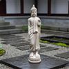 Statua di Buddha Meditazione Arredo Sacro Effetto Pietra per Cortile, Giardino