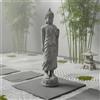 Statua di Buddha Meditazione Arredo Sacro Effetto Pietra per Cortile, Giardino