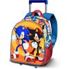 KARACTERMANIA Sonic The Hedgehog Shadow-Zainetto 3D con Ruote Piccolo, Multicolore, 26 x 34 cm, Capacità 7 L