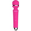 Nalone, Rock - Vibratore massaggiatore in silicone, multi-velocita, ricaricabile, resistente all'acqua, Rosa