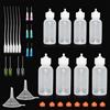 LITZEE Confezione da 8 flaconcini con aghi da 30/50 ml, flaconi dosatori con 10