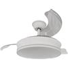 ARDES AIRGLOW EVO AR5PL92 Ventilatore da soffitto Ø92 cm con motore DC 59 W, pale retrattili e luce LED 2200 lm regolabile 3000-6000 K per uso domestico