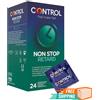CONTROL 24 Profilattici Retard Non Stop, Preservativi Ritardanti per Rapporti Duraturi
