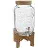 UppyHome Dispenser distributore bibite bevande barattolo vetro rubinetto 5 litri supporto