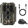 GardePro E5 2.0 Fototrappola 4K, 64MP Foto Trappola con Attivazione 0,1s, Visione Notturna senza Bagliore 30m, IP66 Impermeabile, Fototrappola a Movimento per Animali