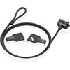 AISENS - ASLK-D40K04-BK - Cavo di Sicurezza con Serratura a Chiave per