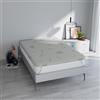 Italian Bed Linen Topper Memory Foam ALOE letto Piazza e Mezza 120x190 cm, altezza 5 cm, Made in Italy, Rivestimento Sfoderabile e Lavabile, Coprimaterasso con Elastici per fissaggio al materasso