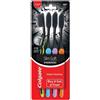 Colgate Spazzolino Colgate Slim Soft Charcoal Confezione 4 Spazzolini Colori Assortit...