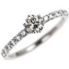 Nessuno Nuovissimo anello con diamanti Pt900 0,377 ct K (marrone tenue) VVS2 EX D0,24...