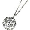 Nessuno Nuovissima collana con ciondolo diamante Pt900/ Pt850 1,009 ct H I1 in ottime...