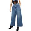 DIESEL Widee 080AN Jeans Da Donna W25/L32 Dritti Blu 100% Cotone Alta Vita