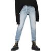 DIESEL Neekhol 0076J Jeans Donna Straight Strappati 100% Cotone Blu W25/L30